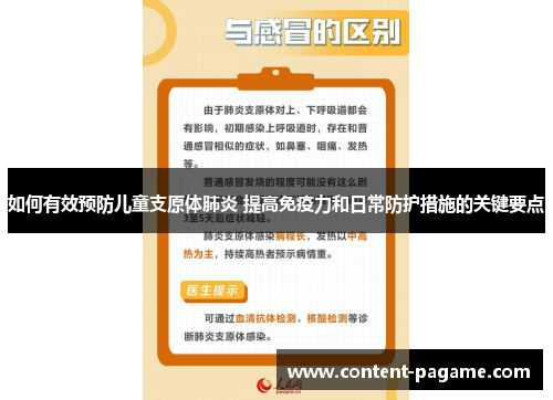如何有效预防儿童支原体肺炎 提高免疫力和日常防护措施的关键要点