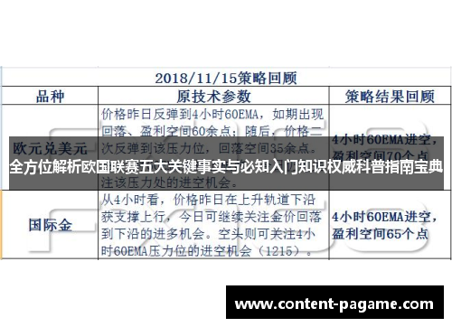 全方位解析欧国联赛五大关键事实与必知入门知识权威科普指南宝典